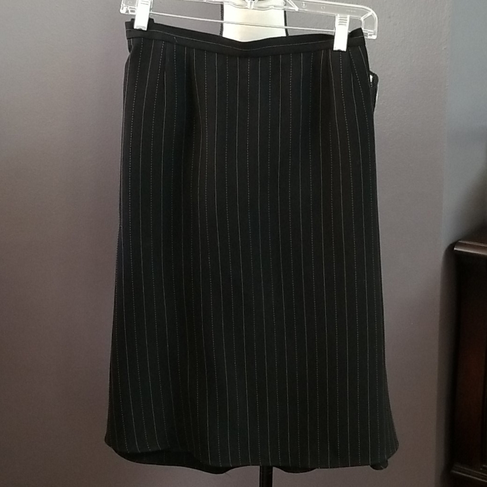 Black Pin Striped Skirt